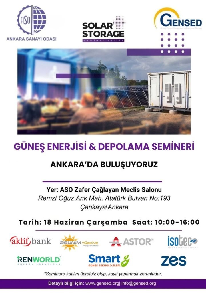 Güneş Enerjisi ve Depolama Semineri Ankara-18.06.2025